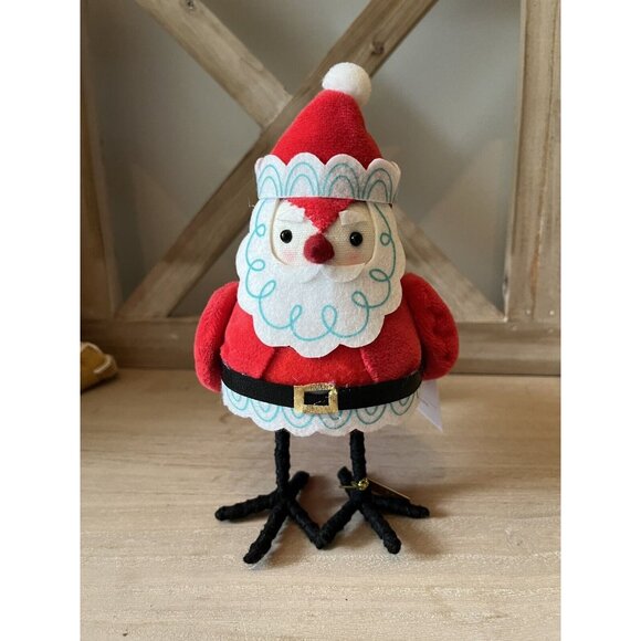 Target Wondershop Bird Jolly Santa Christmas Featherly Friends Felt 2021 NEW - Picture 2 of 6
